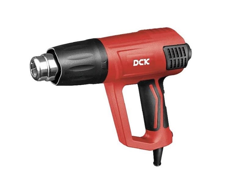 Фен строительный DCK KQB03–2000, 2000Вт. 3 режима, дисплей.