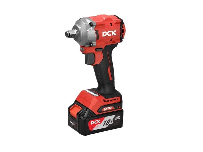 Гайковерт аккумуляторный ударный бесщеточный DCK KDPB358, 18В, 1/2 ", 2*5А/ч, 358нм