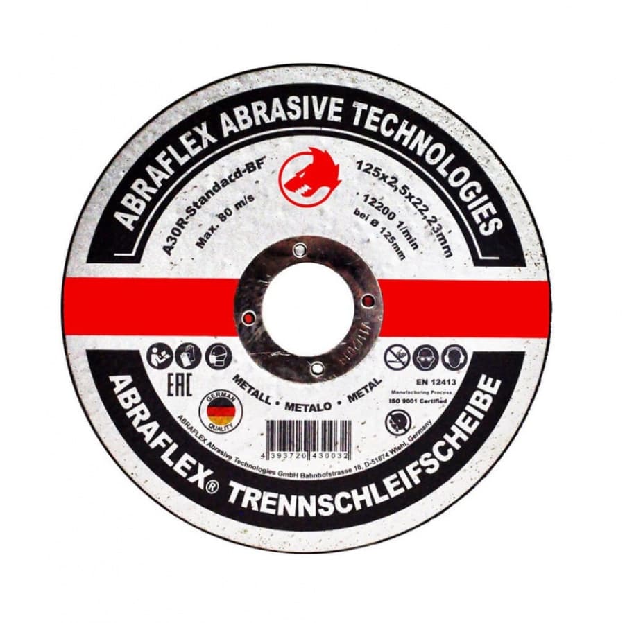 Круг отрезной ABRAFLEX 125×2,5×22 (Германия)