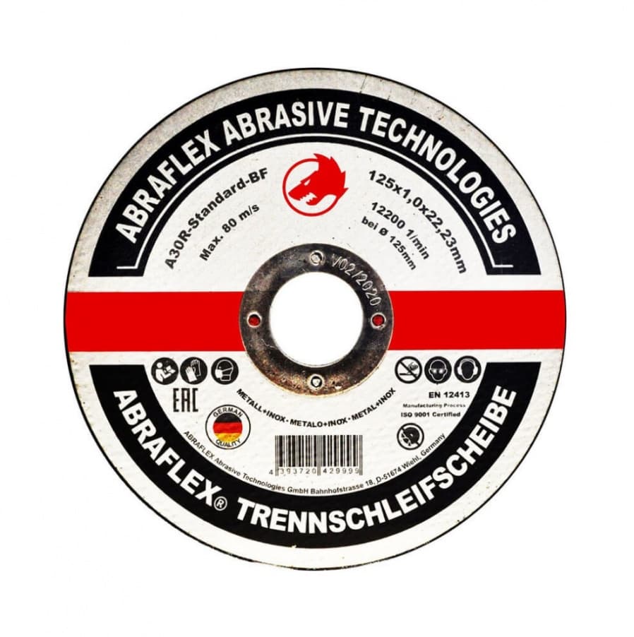 Круг отрезной ABRAFLEX 125×1,0×22 мет+нерж (Германия)